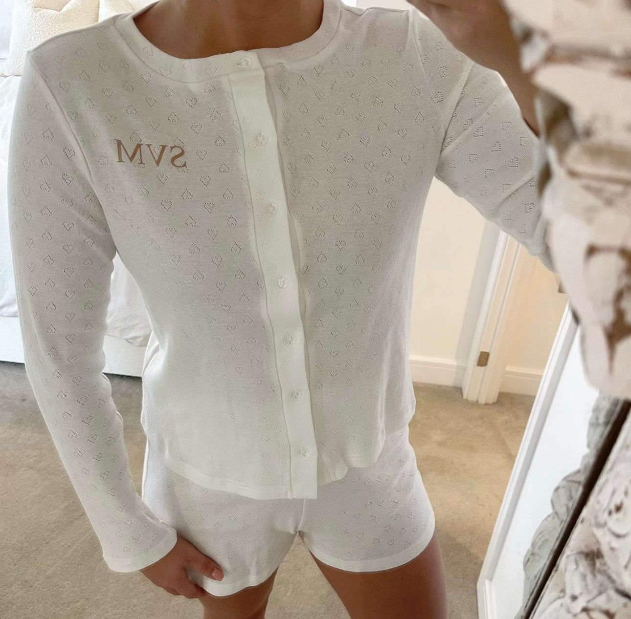 Pointelle Personalised Pyjamas