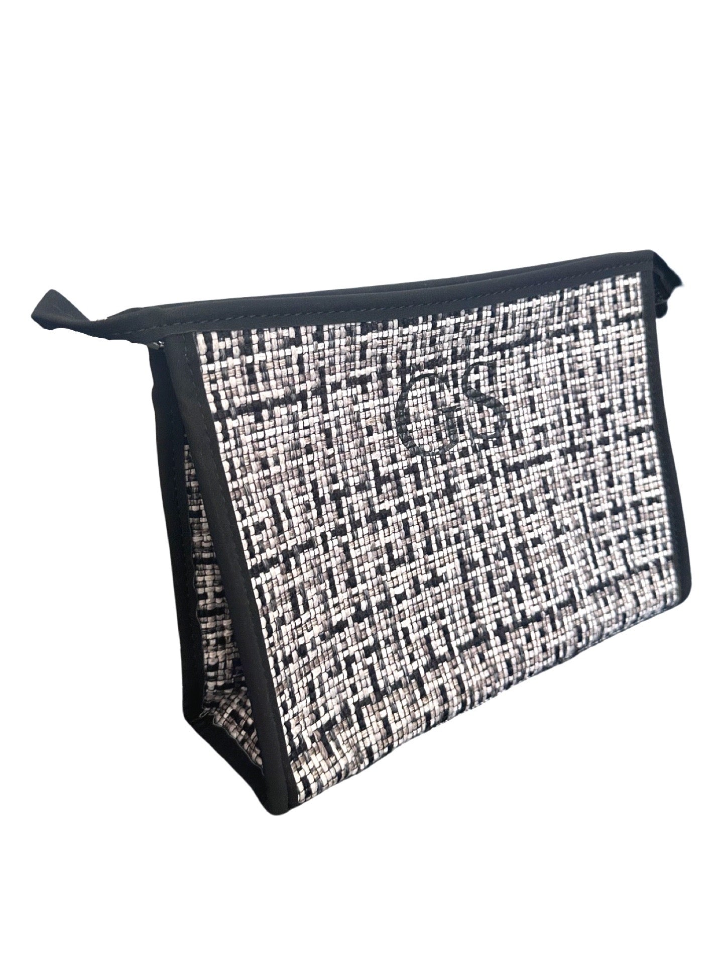 Black Tweed Clutch Bag