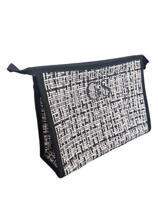 Black Tweed Clutch Bag