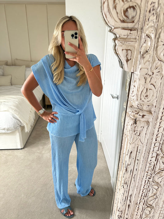 Blue Top & Trousers