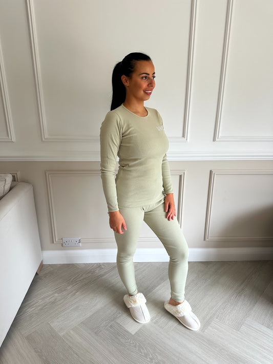 Sage Green Personalised Loungewear