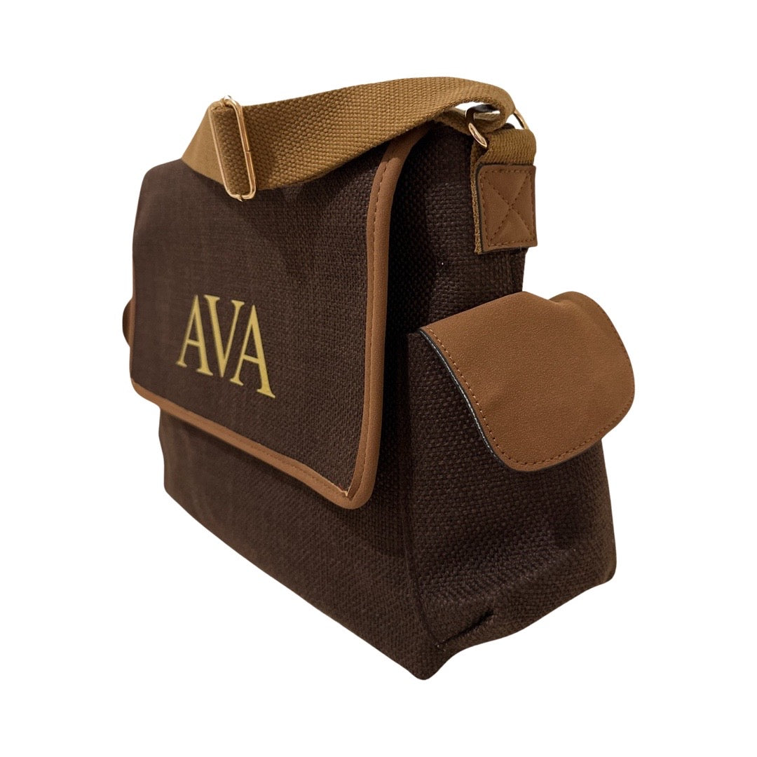 Chocolate Personalised Baby Changing Bag