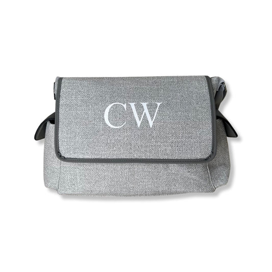Grey Personalised Baby Changing Bag