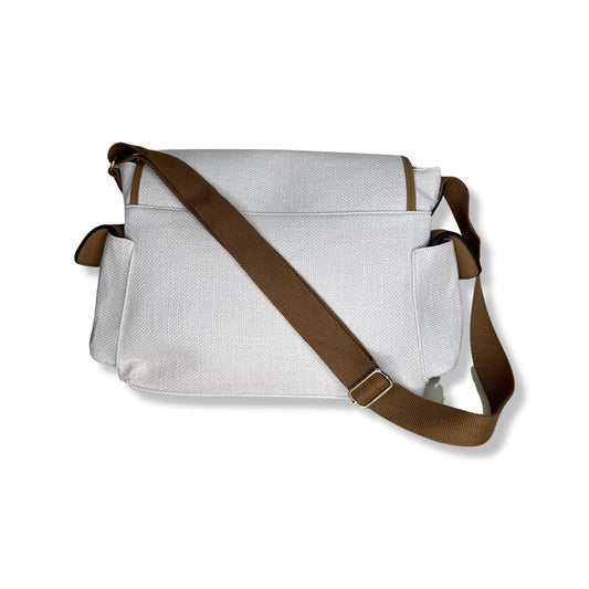 Cream & Tan Personalised Baby Changing Bag