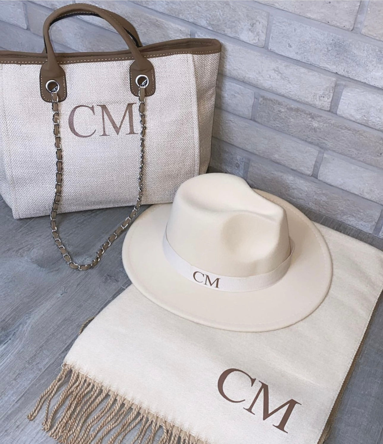 CREAM & BROWN SET
