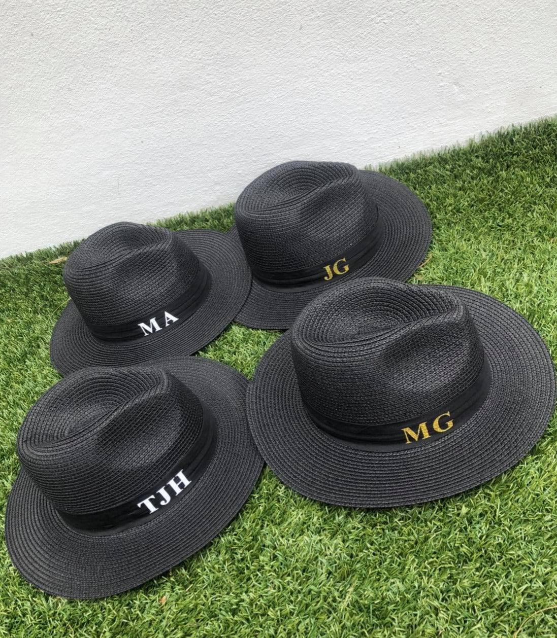 Black Personalised Sun Hat