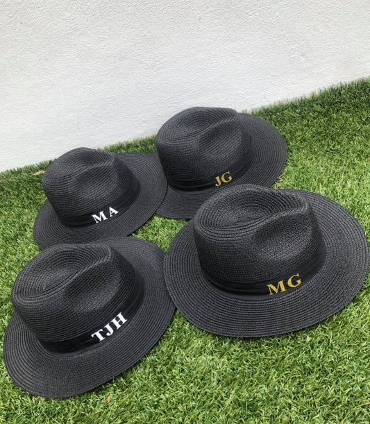 Black Personalised Sun Hat
