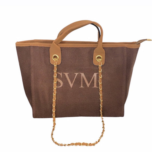 NEW Chocolate Personalised Medium Canvas Bag