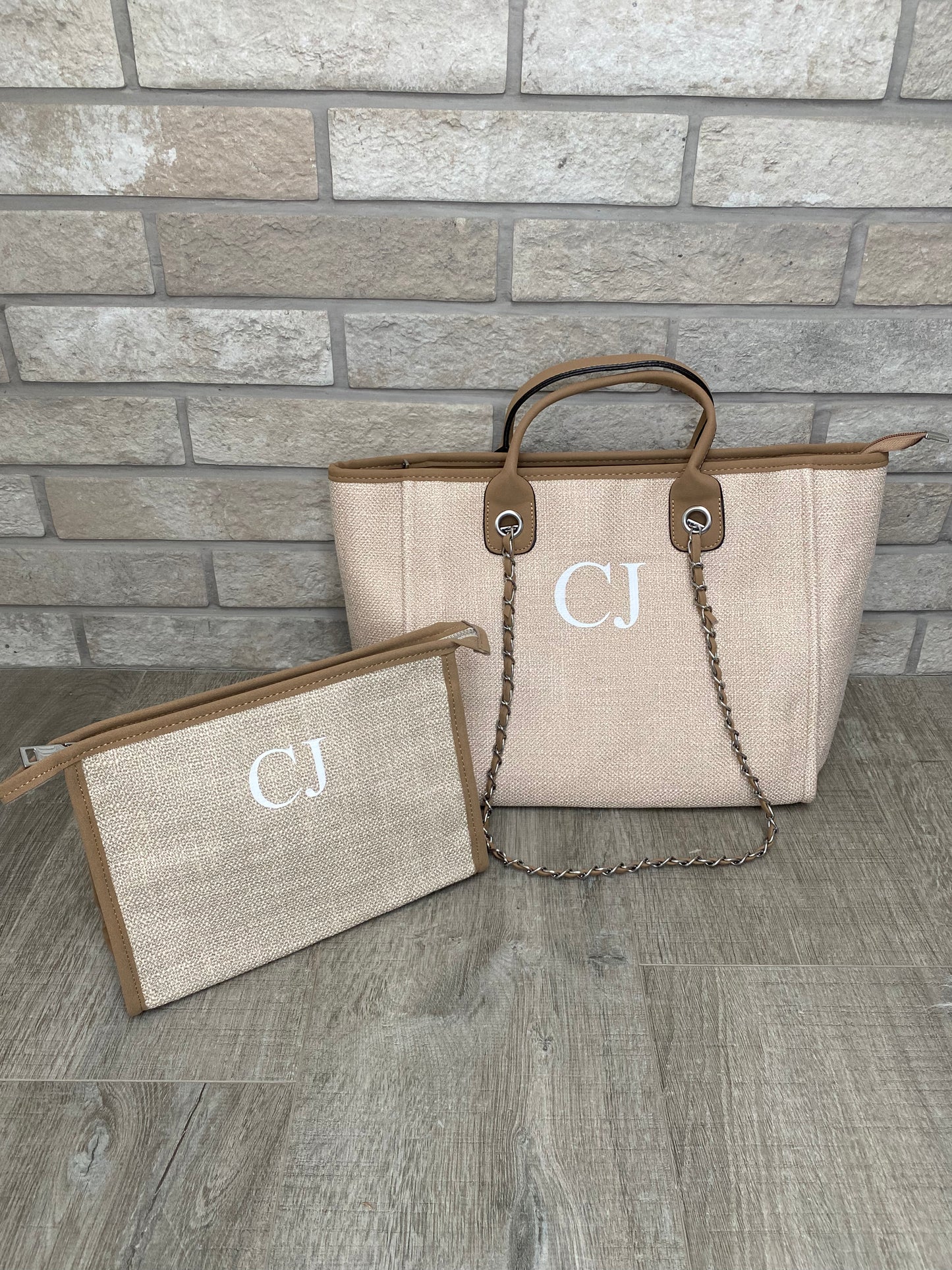 Brown Medium Bag & Clutch