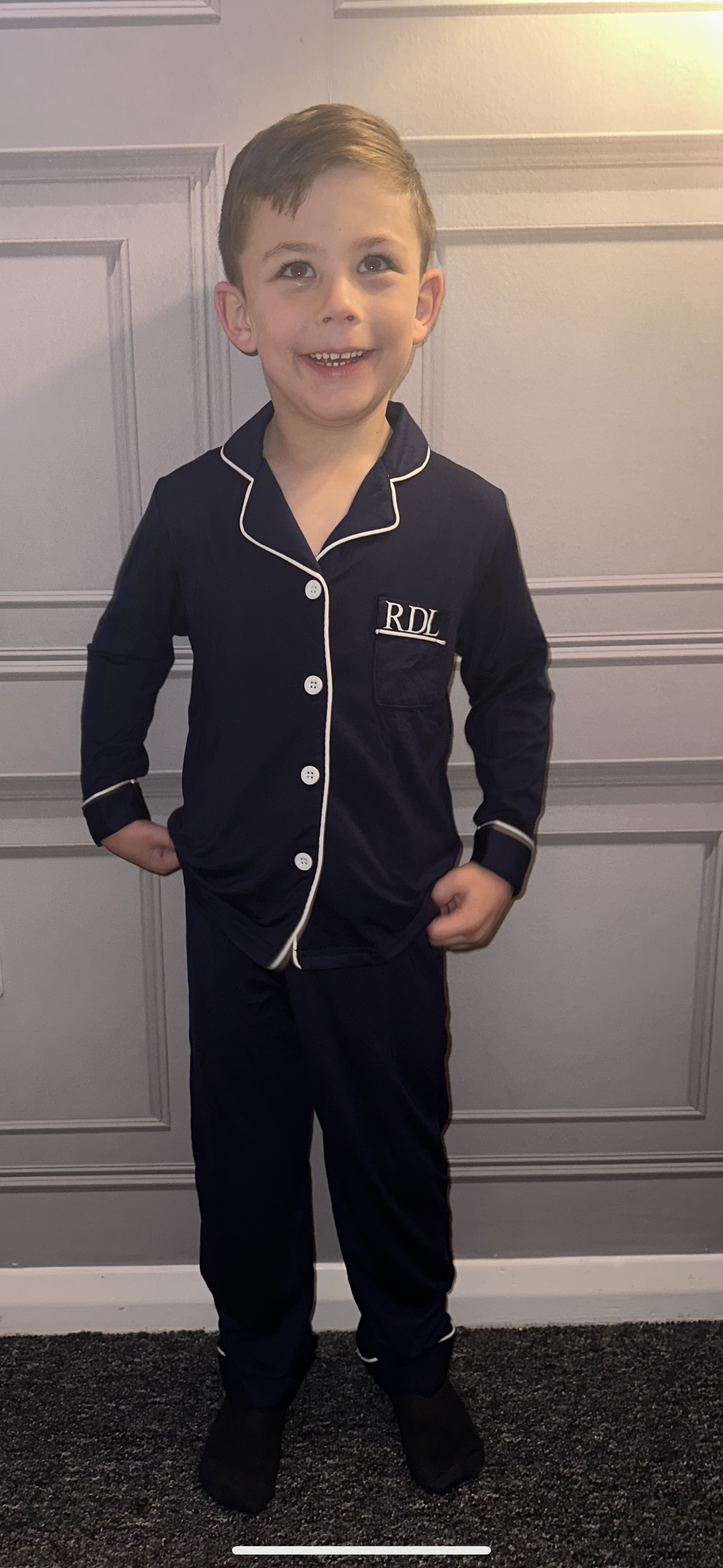 Children’s Soft Navy Pyjamas