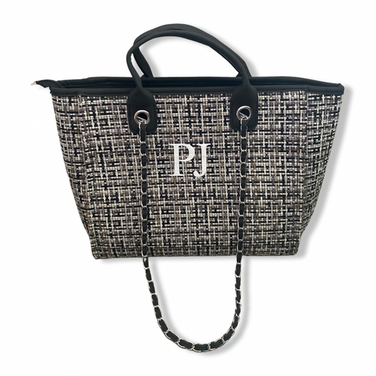 Tweed Personalised Medium Canvas Bag