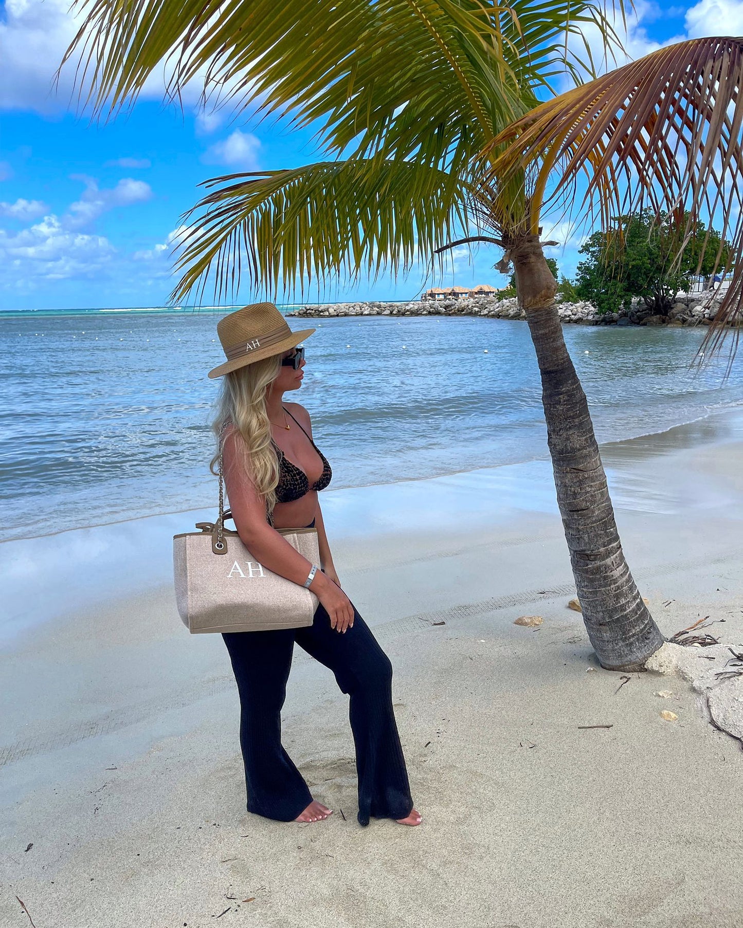 NEW Sand/Nude Personalised Sun Hat