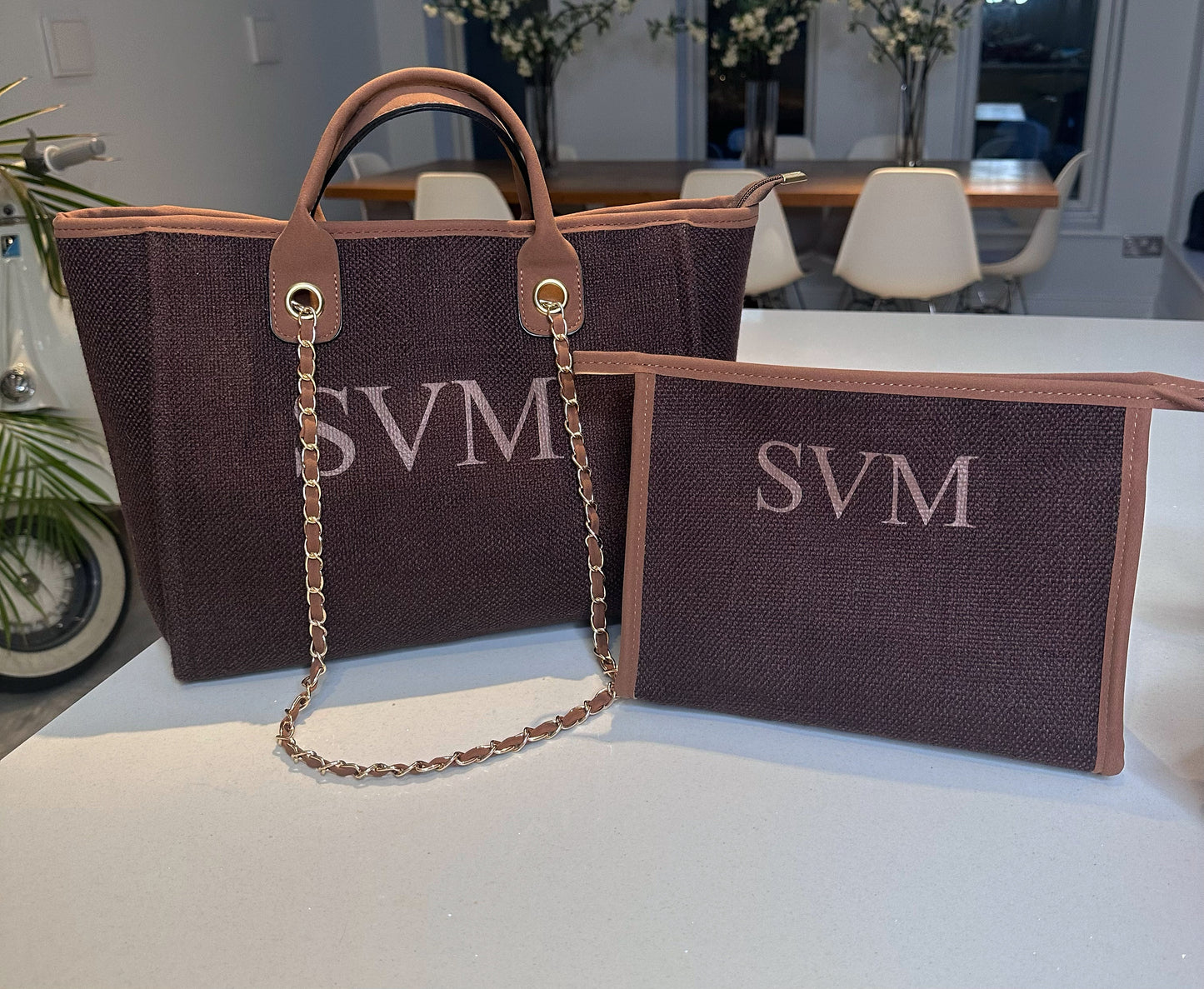 Chocolate Medium Bag & Clutch