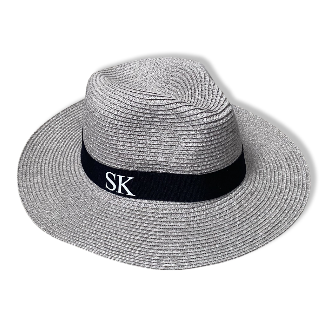 Grey Personalised Sun Hat
