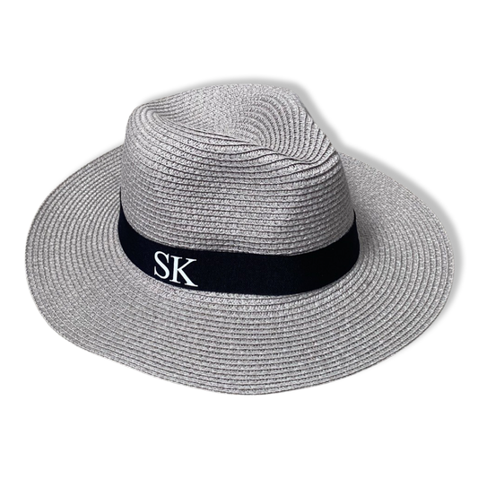 Grey Personalised Sun Hat