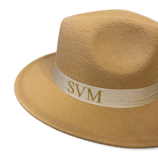Tan Personalised Fedora Hat