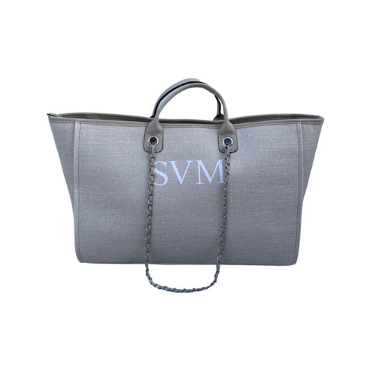 Cream Personalised Weekender Canvas Bag