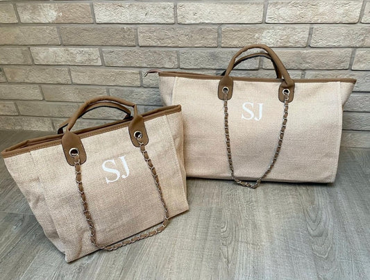 Brown Weekender & Medium Bag