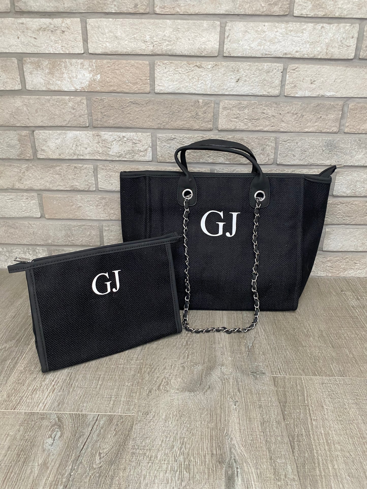 Black Medium Bag & Clutch