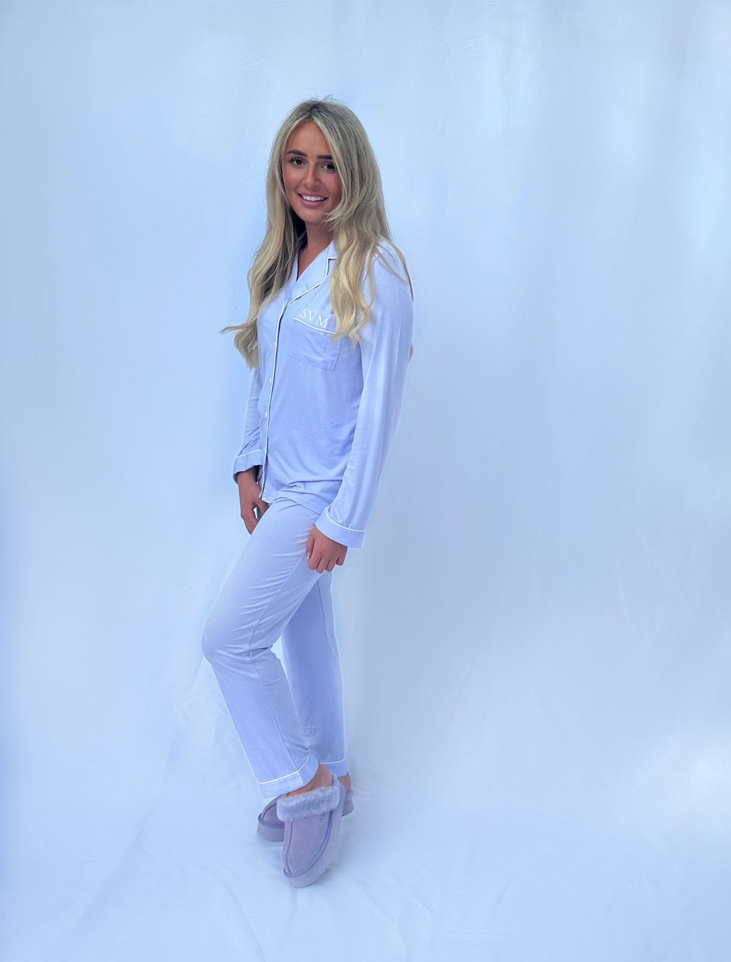 Lilac Soft Long Personalised Pyjamas