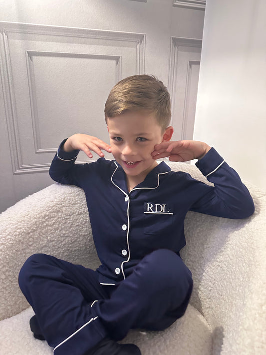 Children’s Soft Navy Pyjamas