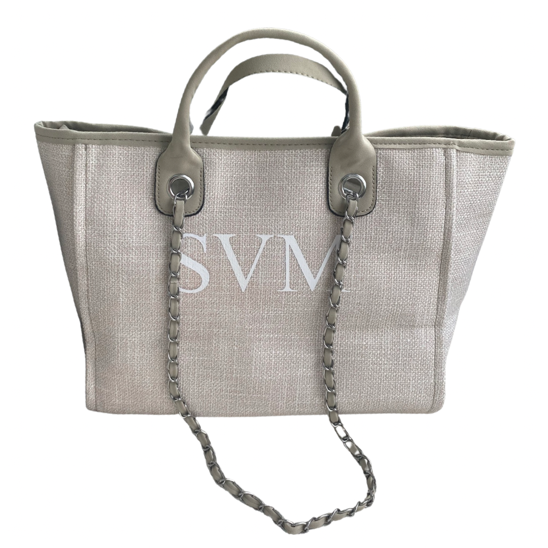 Cream Personalised Medium Canvas Bag