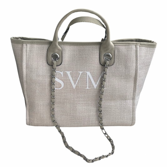 Cream Personalised Medium Canvas Bag