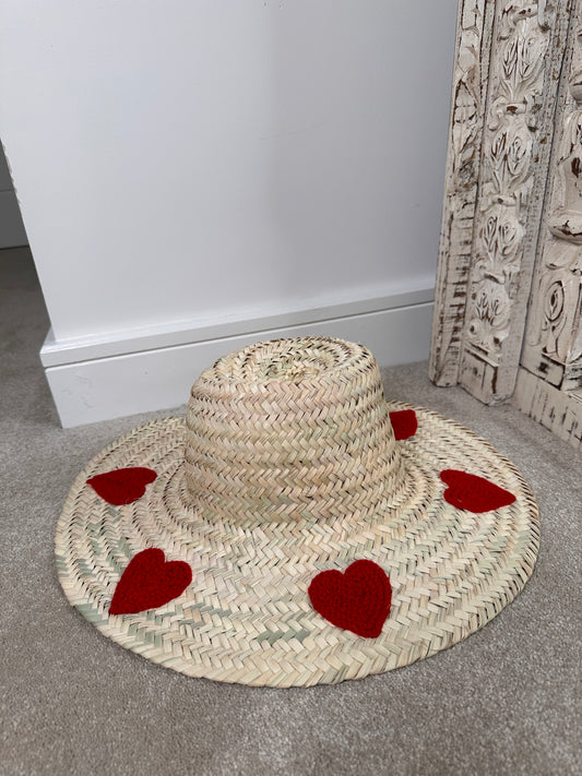 Love Heart Straw Hat