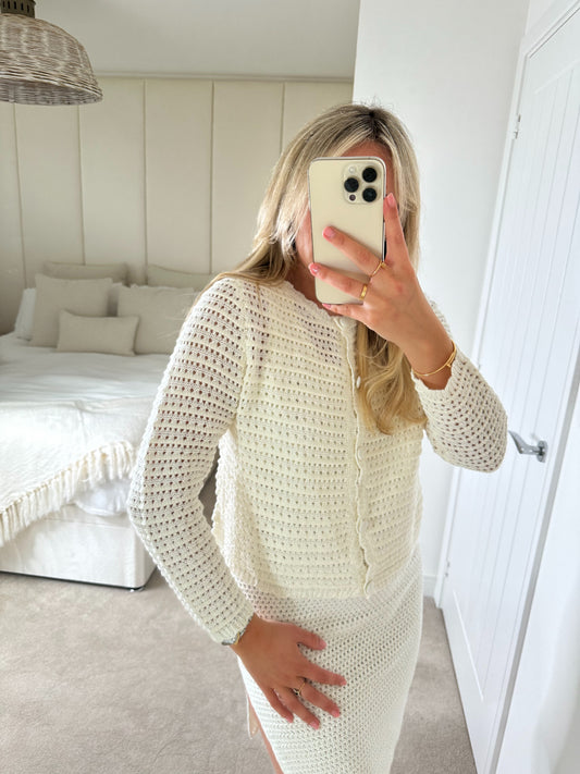 Mix & Match White Cardigan