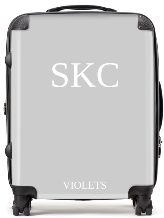 Grey Personalised Suitcase