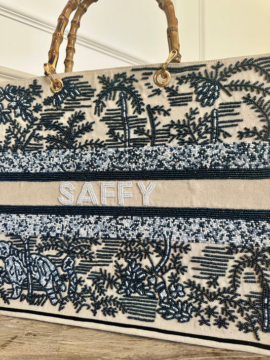 Mykonos Beaded Tote