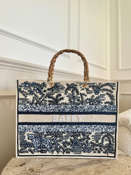 Mykonos Beaded Tote
