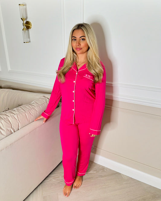 Barbie Pink Long Personalised Pyjamas