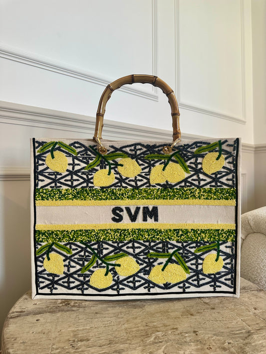 Amalfi Beaded Tote