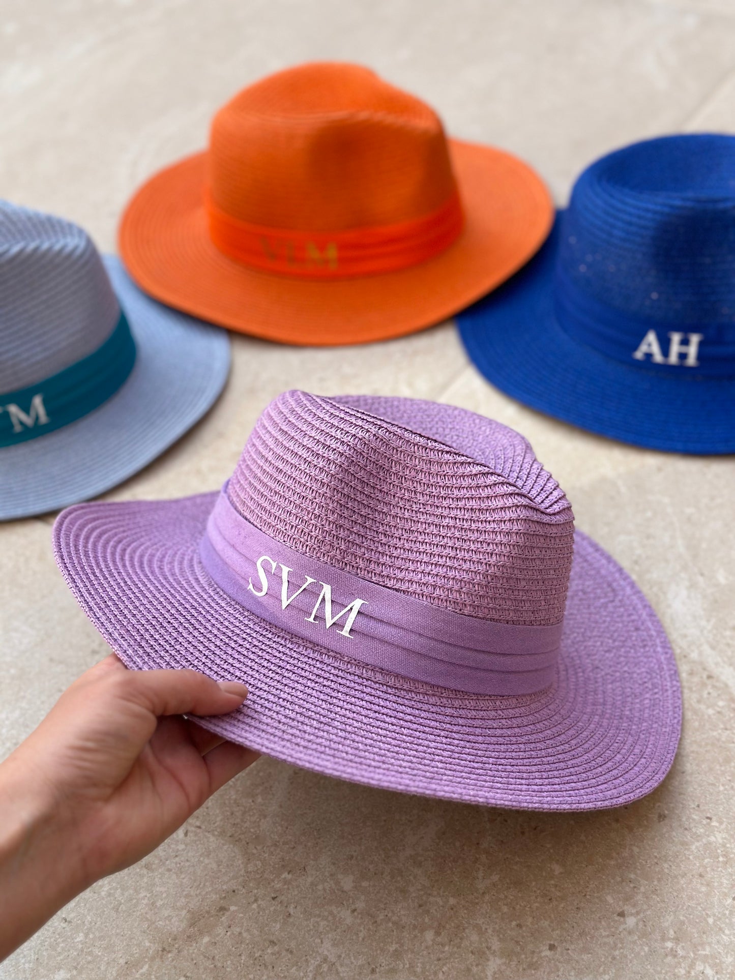 Lilac Personalised Sun Hat