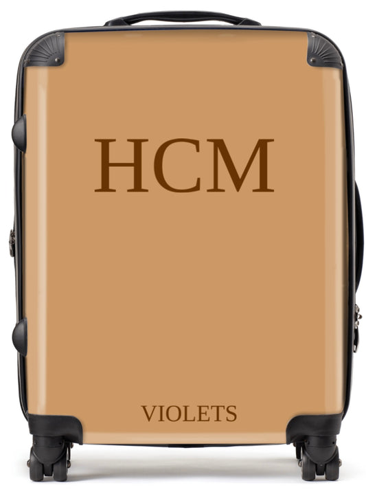 Caramel Personalised Suitcase