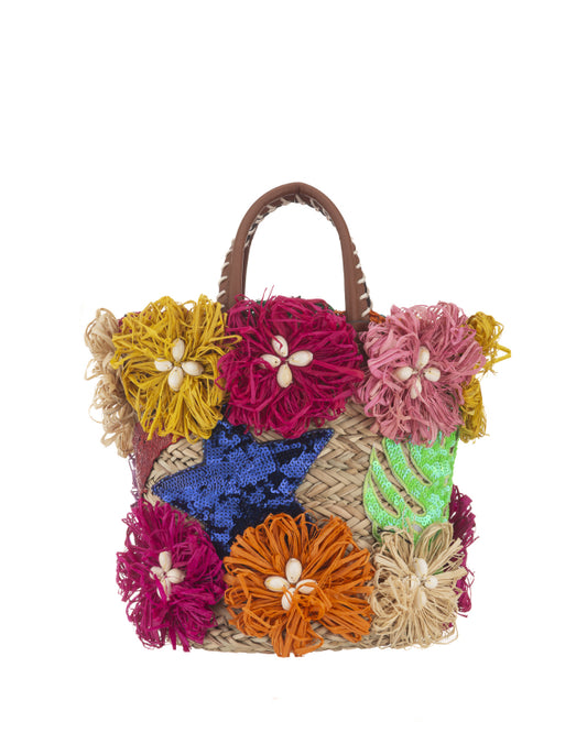Straw Flower Bag