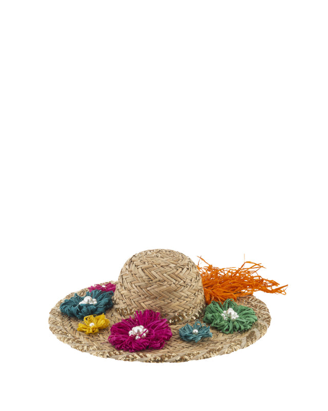 Straw Flower Hat