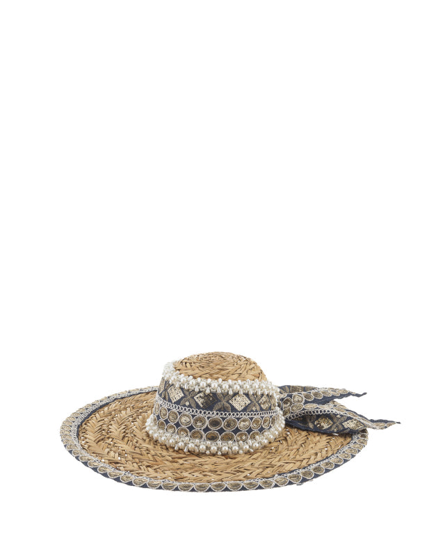 Straw Blue Hat