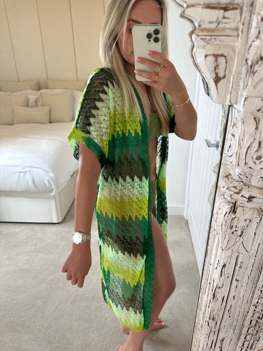 Green Cover Up Cardigan