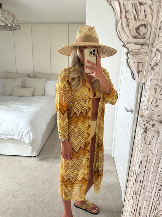 Gold Cover Up Cardigan