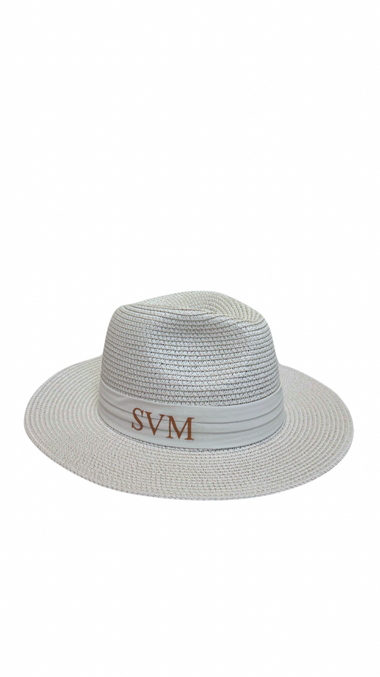 White On White Personalised Sun Hat