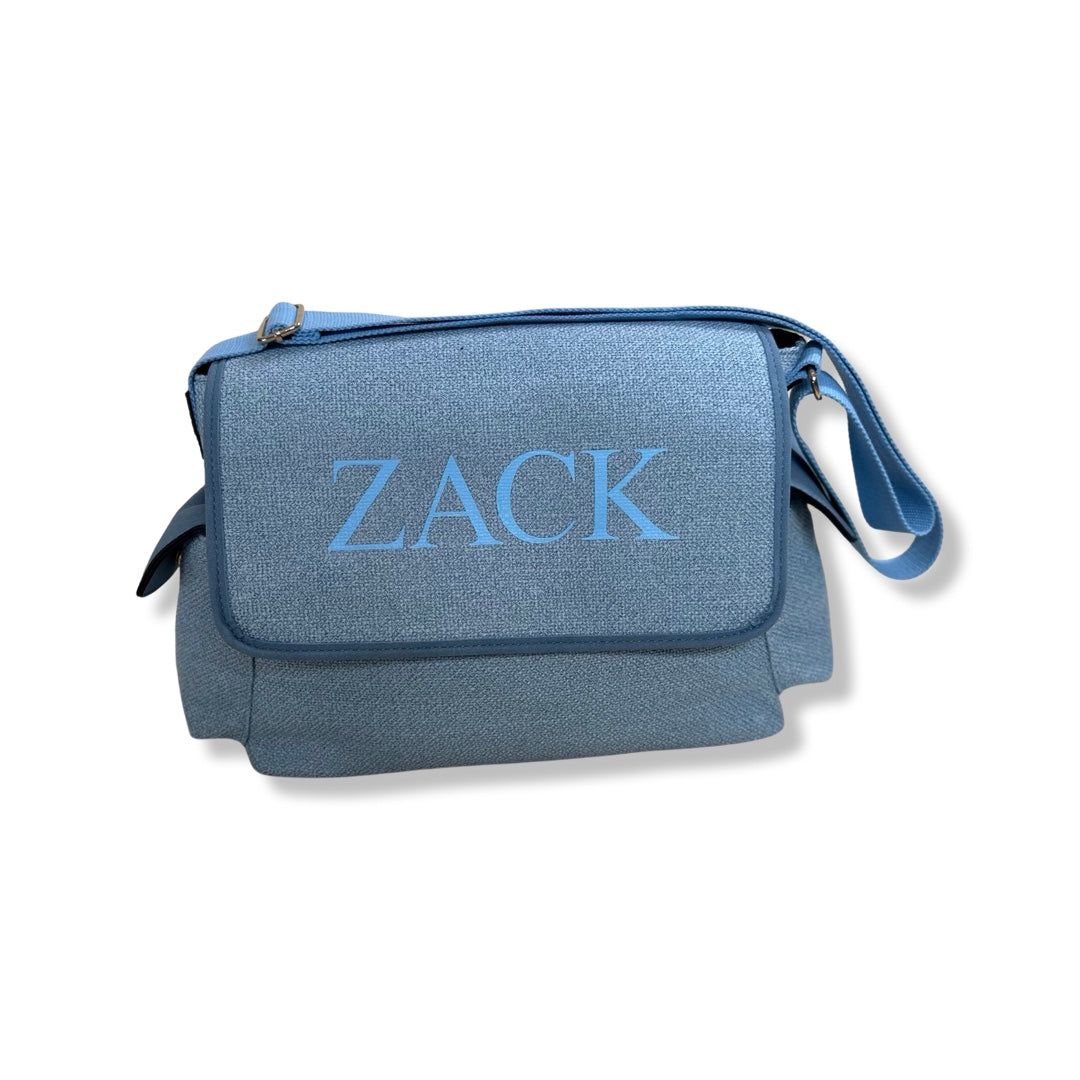 Baby Blue Personalised Baby Changing Bag