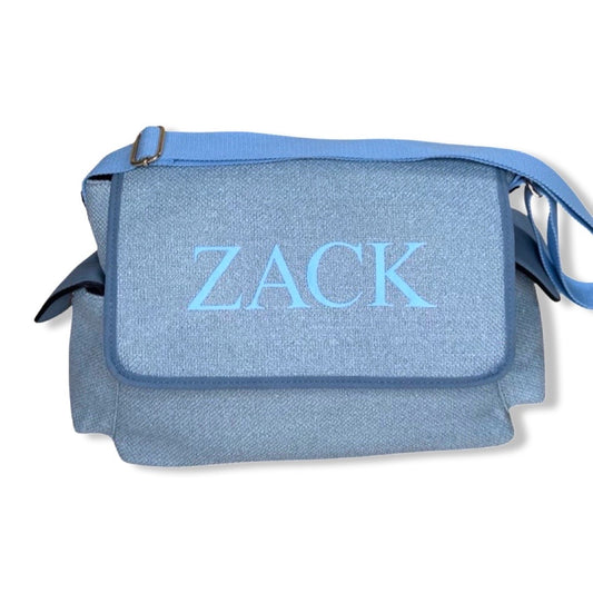 Baby Blue Personalised Baby Changing Bag