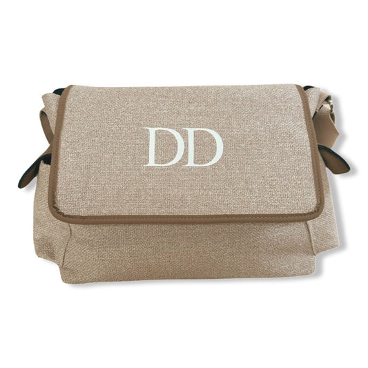 Brown Personalised Baby Changing Bag