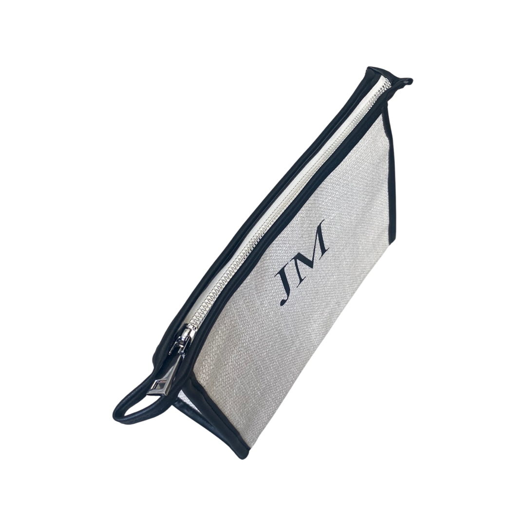 Cream Black Clutch Bag