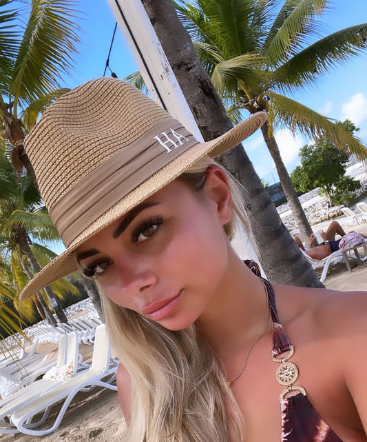NEW Sand/Nude Personalised Sun Hat