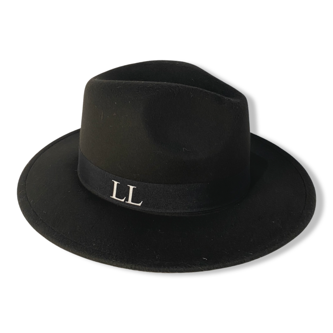 Black Personalised Fedora Hat