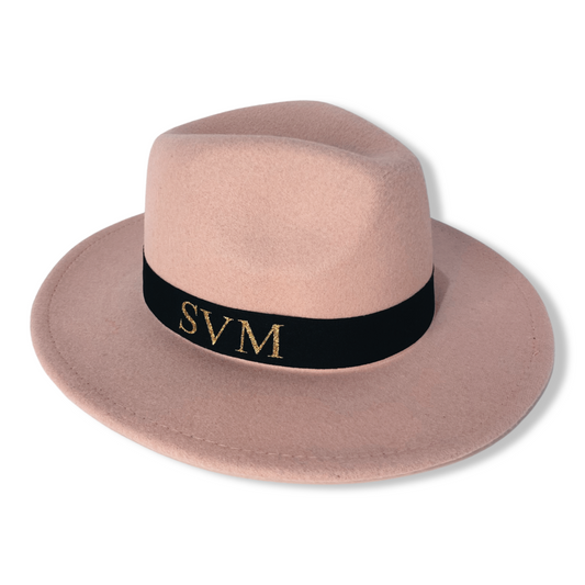 Pink Personalised Fedora Hat