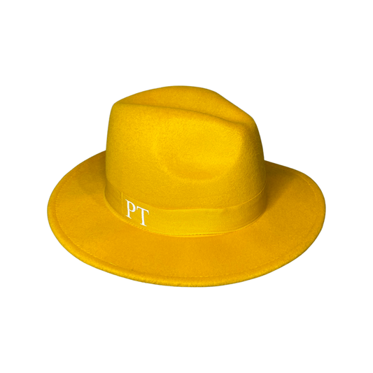 Yellow Personalised Fedora Hat